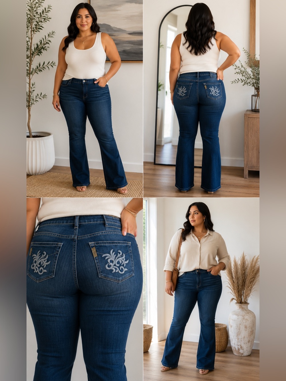 PAIGE Dark Indigo Flare Jeans
